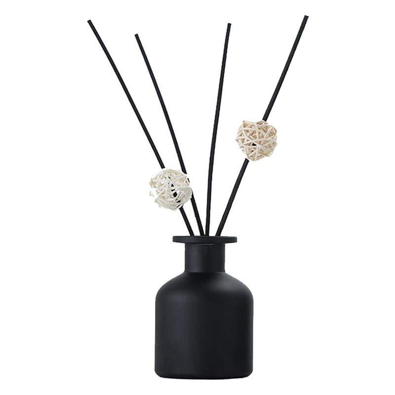 NaRaMax 1Pcs 150Ml/5Oz Empty Refillable Glass Diffuser Bottle Diffuser Jars Aromatherapy Storage Container Fragrance Accessories Use For Diy Replacement Reed Diffuser Sticks Crafts Decor (Black) - Image 3