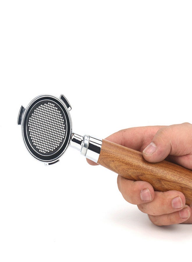 Aoresac 51mm Coffee Bottomless Portafilter with Filter Basket& Wooden Handle Replacement for Delonghi EC680 EC685 Coffee Machine Tool Reusable Alloy Coffee Extraction Accessories - Image 2