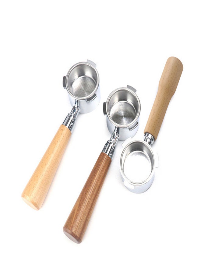 Aoresac 51mm Coffee Bottomless Portafilter with Filter Basket& Wooden Handle Replacement for Delonghi EC680 EC685 Coffee Machine Tool Reusable Alloy Coffee Extraction Accessories - Image 5