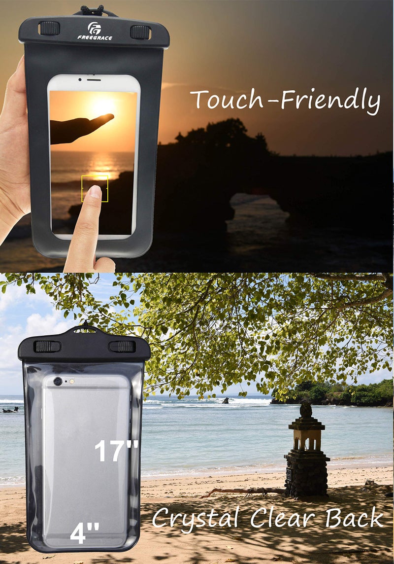 Freegrace Waterproof Pouch with Waist Strap/Pouch Case Bundle Set- Keep Your Phone & Valuables Dry and Safe - Waterproof Dry Bags for Boating Swimming Snorkeling Kayaking Beach Water Parks Pool - Image 5