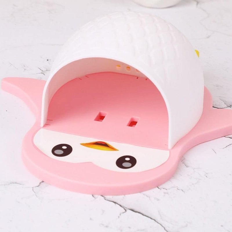 RAGYULA RAGYULA Toothbrush Holder Penguin Wall Mounted Storage Rack, Multifunctional Wall Hanging for Makeup Tools, Pens, Kitchen Chopsticks, Bathroom, Living Room Remote Control Storage (Pack of 1) - Image 5
