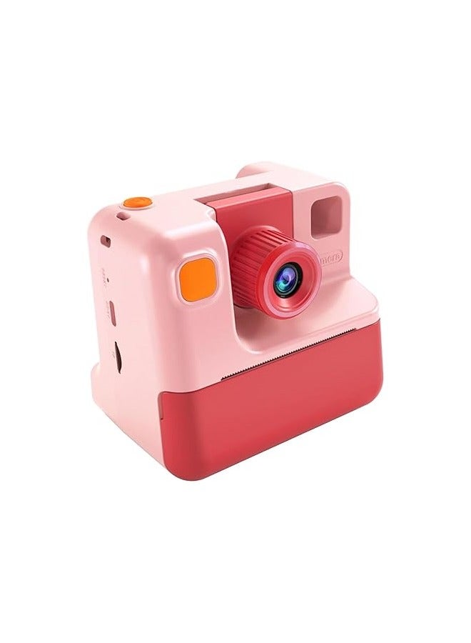 بيكوسيسي كاميرا للأطفال، طباعة فورية، هدايا عيد ميلاد عملية، كاميرا صغيرة متعددة الوظائف ثابتة للأعمار من 3 سنوات فما فوق، باللون الوردي - Image 1