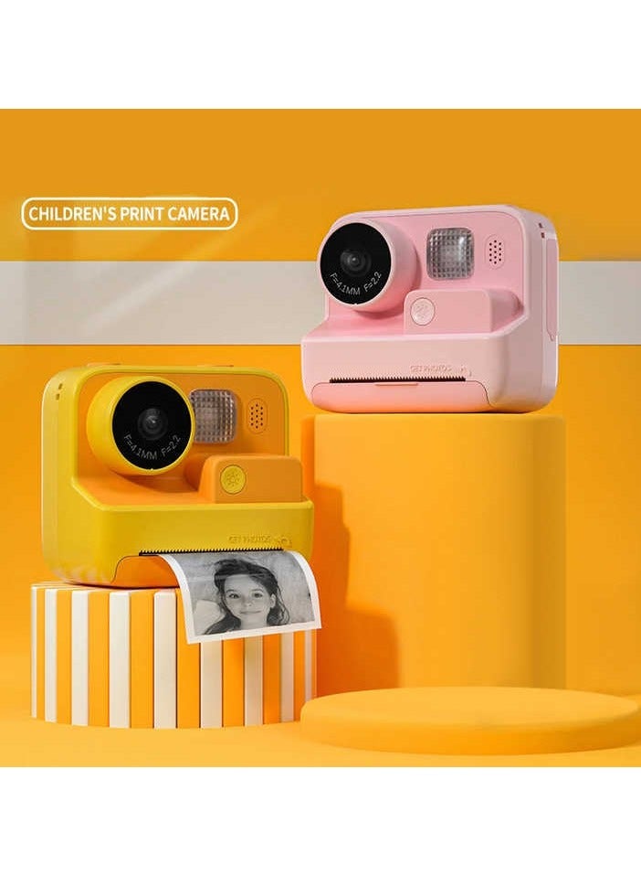 بيكوسيسي كاميرا للأطفال، طباعة فورية، هدايا عيد ميلاد عملية، كاميرا صغيرة متعددة الوظائف ثابتة للأعمار من 3 سنوات فما فوق، باللون الوردي - Image 4