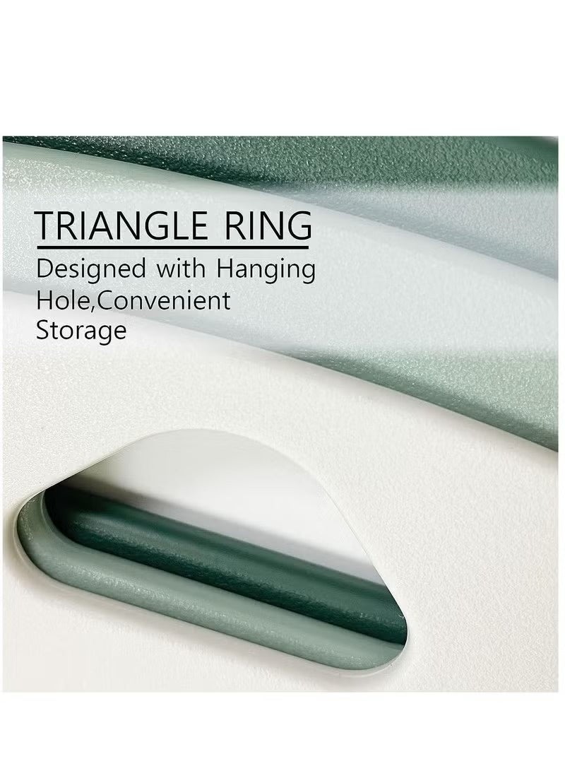 هومستر 3 جهاز كمبيوتر شخصي لوحة القطع، لوحات القطع البلاستيكية ضد الانزلاق وغسالة الصحون آمنة، لوحات قطع الصف الغذائي مجموعة للفواكه واللحوم والخضروات، الأخضر - Image 3