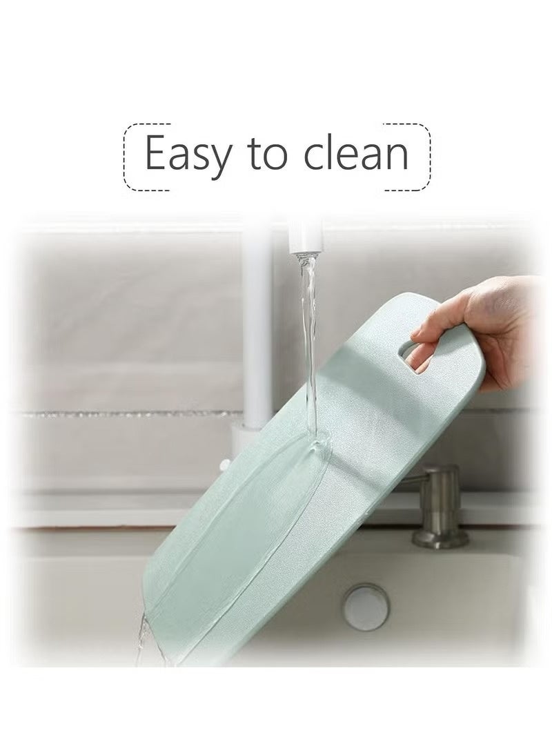 هومستر 3 جهاز كمبيوتر شخصي لوحة القطع، لوحات القطع البلاستيكية ضد الانزلاق وغسالة الصحون آمنة، لوحات قطع الصف الغذائي مجموعة للفواكه واللحوم والخضروات، الأخضر - Image 5