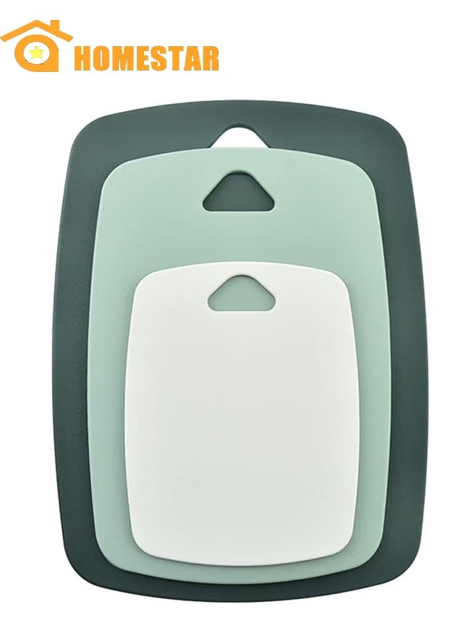 هومستر 3 جهاز كمبيوتر شخصي لوحة القطع، لوحات القطع البلاستيكية ضد الانزلاق وغسالة الصحون آمنة، لوحات قطع الصف الغذائي مجموعة للفواكه واللحوم والخضروات، الأخضر - Image 1