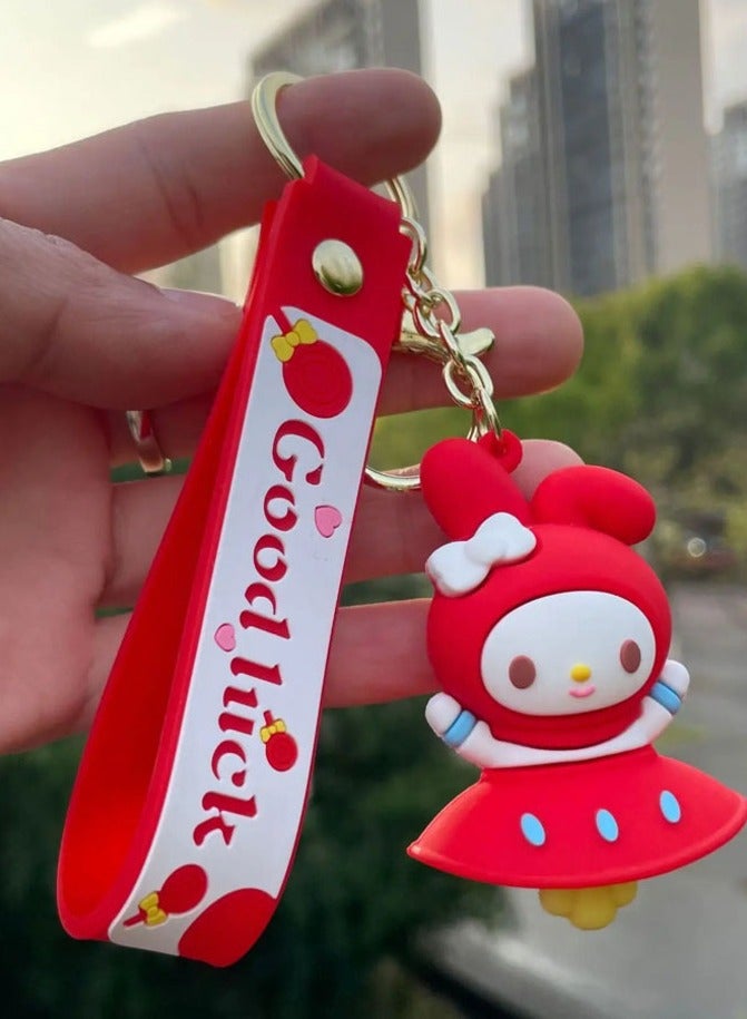 Kawaii Distinctive cartoon keychain distinctive accessory high-quality anime keychain with Cinnamoroll My Melody Kirumi design that fits with car keys wallet and bag wonderful and beautiful gift - Image 2