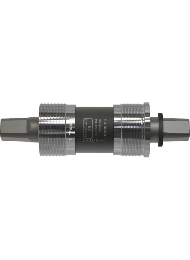 Shimano BB-UN300 Bottom Bracket – Square Tapered Spindle – Spindle – BSA Thread – Size 68 mm x 113 mm – Black