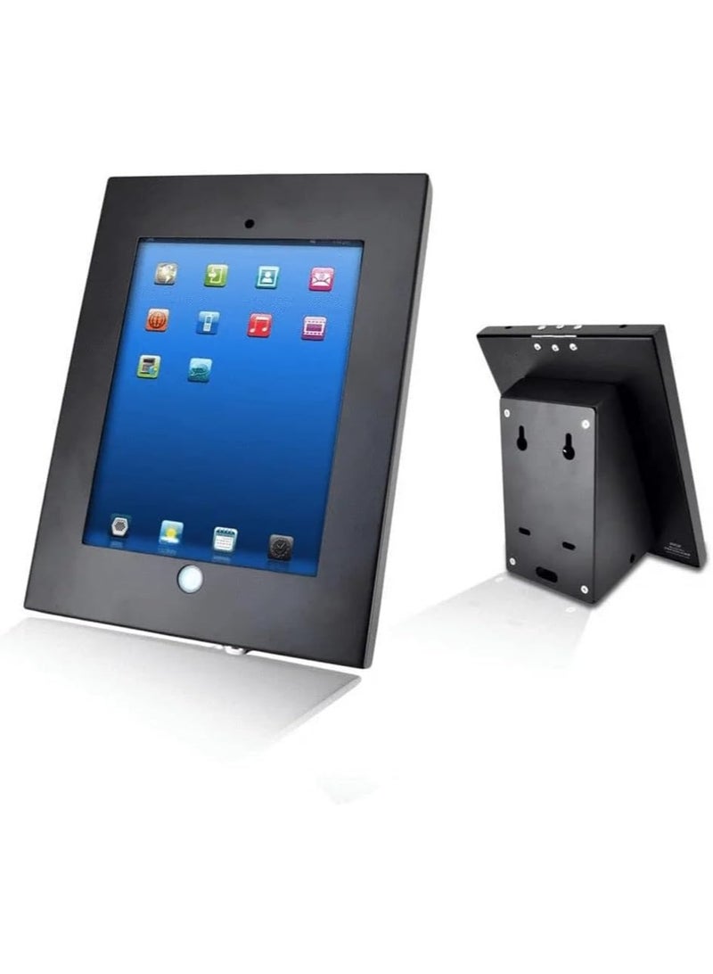 Skilltech Anti-Theft Tablet Mount – SH120-06AL Lockable Tablet Security Enclosure with Key Lock, Wall or Desk Mountable Bracket, Adjustable Viewing Angles, Durable Metal Frame, Ideal for Retail & Office Use – Black - Image 3