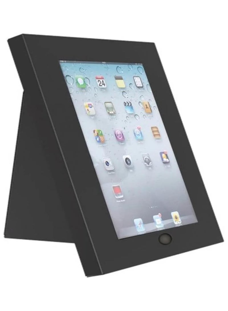 Skilltech Anti-Theft Tablet Mount – SH120-06AL Lockable Tablet Security Enclosure with Key Lock, Wall or Desk Mountable Bracket, Adjustable Viewing Angles, Durable Metal Frame, Ideal for Retail & Office Use – Black - Image 1