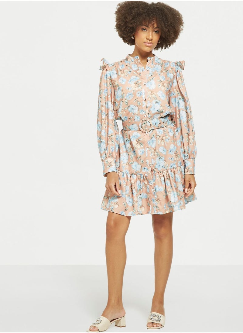 2Xtremz - Floral Printed Dress - Image 1