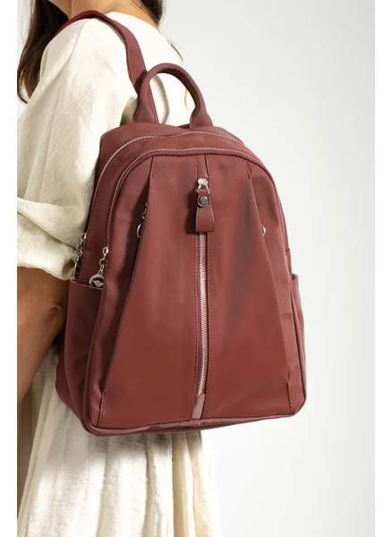 Çanta Trend Bag Trend Women Mega Satin Leather Backpack