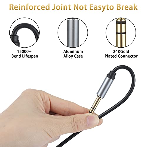 WORLDBOYU Lightning to 1/4 inch 6.35mm TRS Audio Stereo Cable for iPhone12/12 Pro/X/XS/XR/8/7/iPad/iPod, Amplifier, Speaker, Headphone, Mixer 3.3 FT - Image 4
