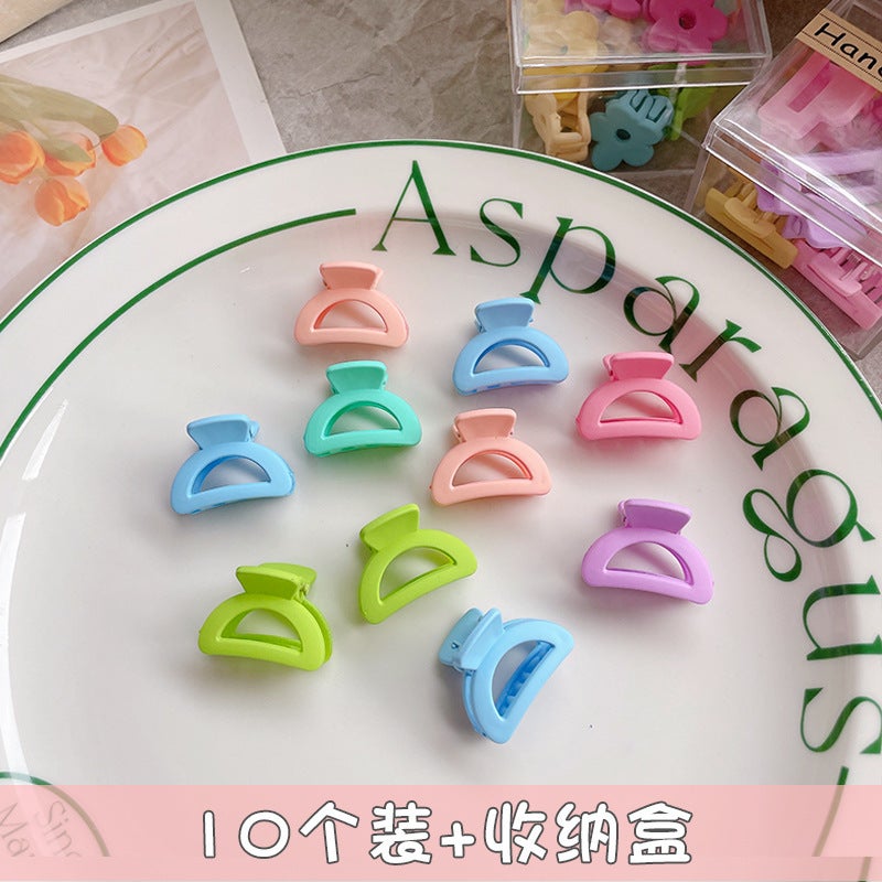 Generic Mini Scrub Hair Claw Clips for Fringe J1039I semicircle (10 boxes)