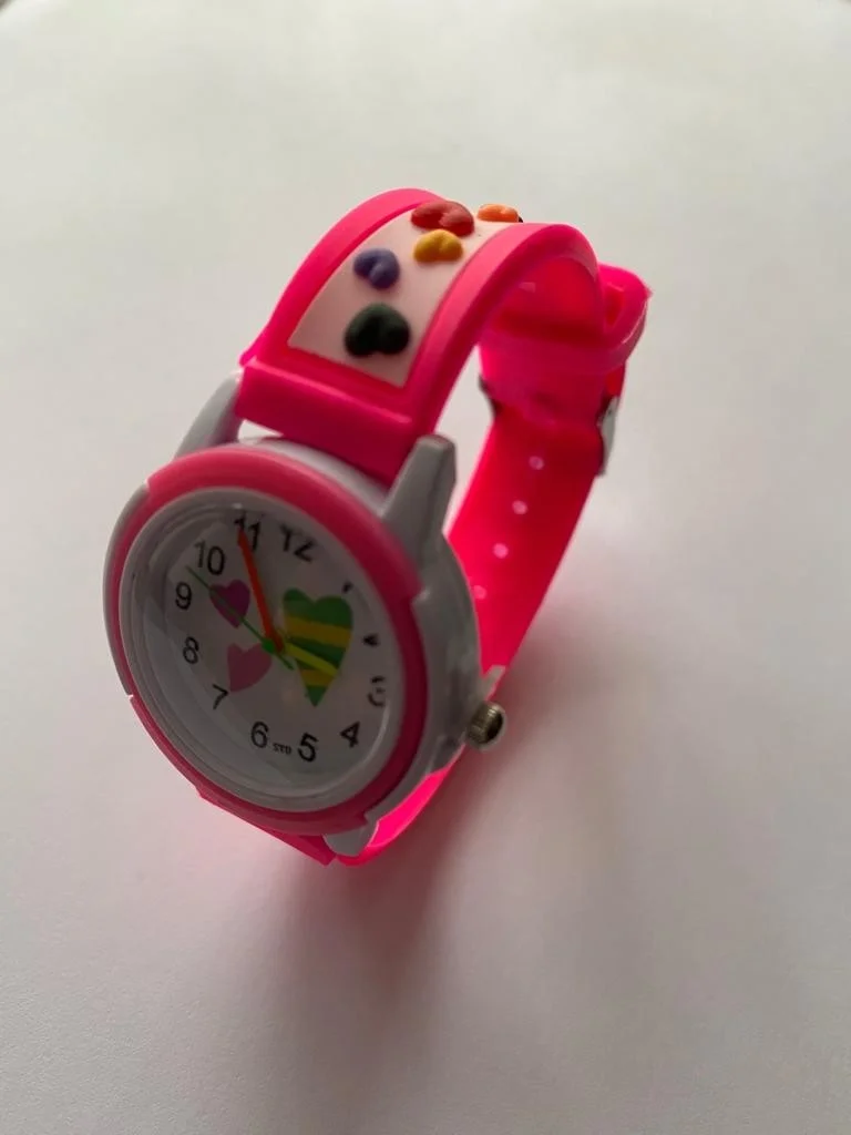 Dzc Kuzenler Avm Dzc Cousins ​​Avm Chrono Barbie Girl's Analog Wristwatch with 3D Silicone Band