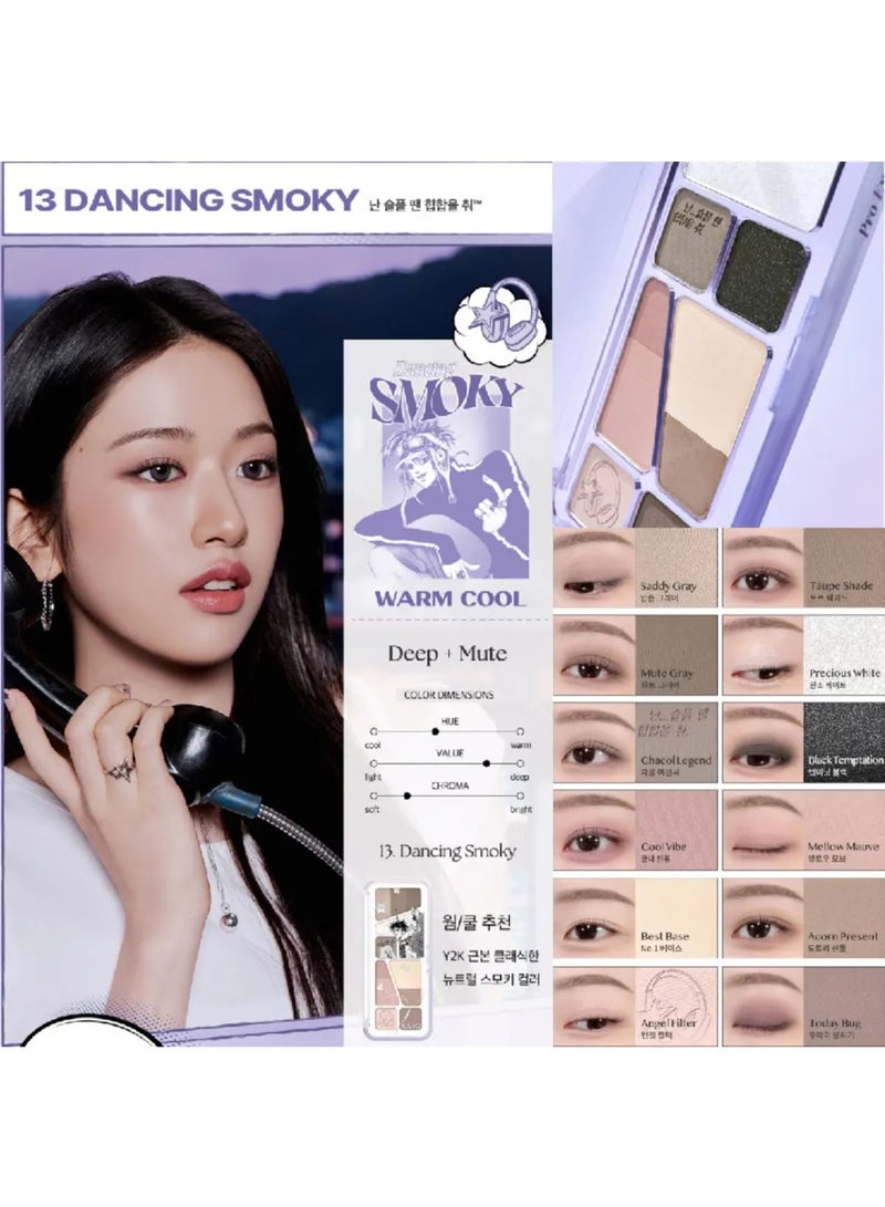 CLIO Pro Eye Palette Air Unplugged Boy Edition  (13 Dancing Smoky) - Image 4