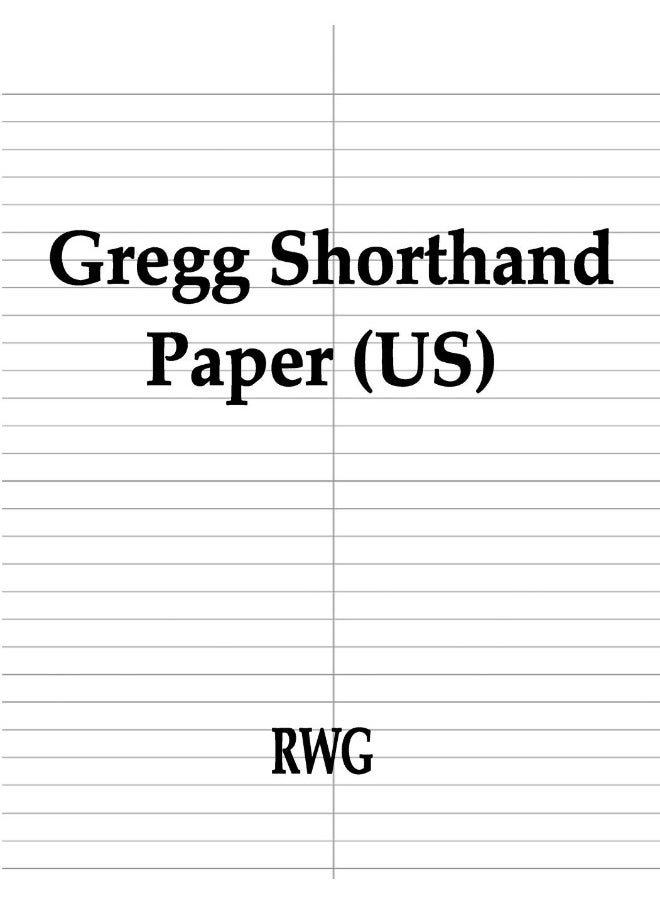 Gregg Shorthand Paper (US): 100 Pages 8.5" X 11"  - Image 1