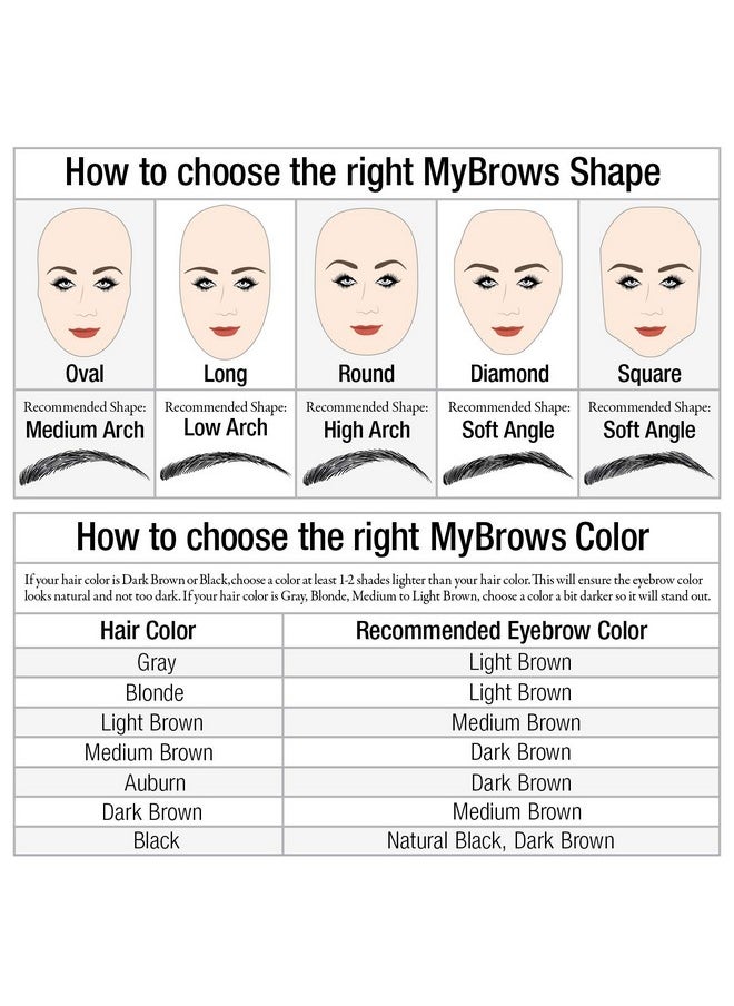 Godefroy Mybrows Long Lasting Eyebrow Transfers Soft Arch Medium Brown 48 Pairs Of Brows (96 Individual Transfers)  - Image 5