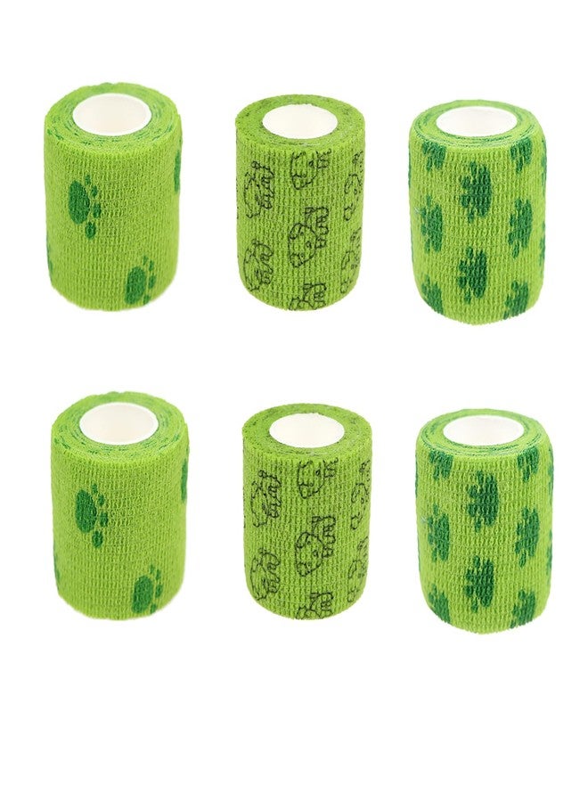 KEQCQE Self Adhesive Bandage Wrap Animal Cohesive Bandage Self Adherent Wrap First Aid Tape for Dogs Cats Horses Birds & Wrist Healing Ankle Sprain (2 Inch G Set 6 Rolls) - Image 1