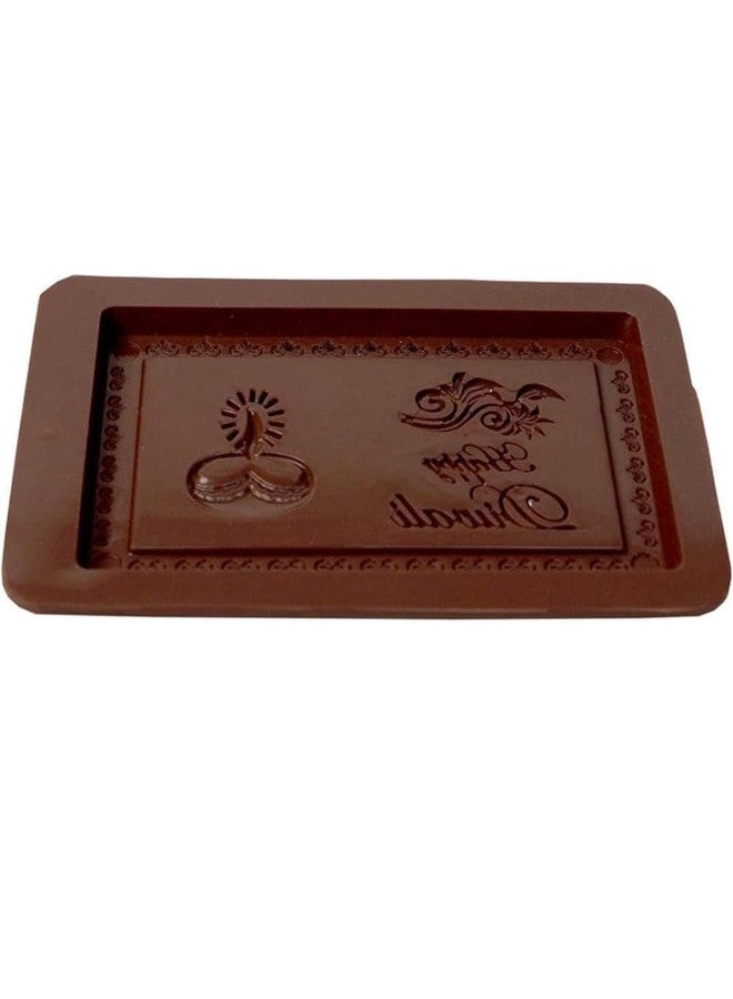 Global+Plus Happy Diwali Mould | Silicone Chocolate Mould | Cake Decoration Decorating Mould | deepawali Moulds| Single Cavity bar Chocolate Mould(Random Color) - Image 1