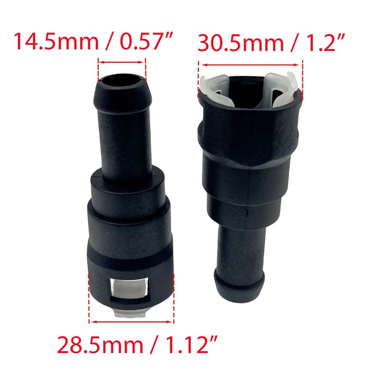 HYNYHT HVAC Heater Hose Connector E69Z18D435B Compatible with Bronco Bronco II E-150 E-250 E-350 E-350 E-450 E-550 Excursion Expedition F-150 F-250 F-350 F-53 F-59 Lobo Ranger Thunderbird Aviator - Image 2
