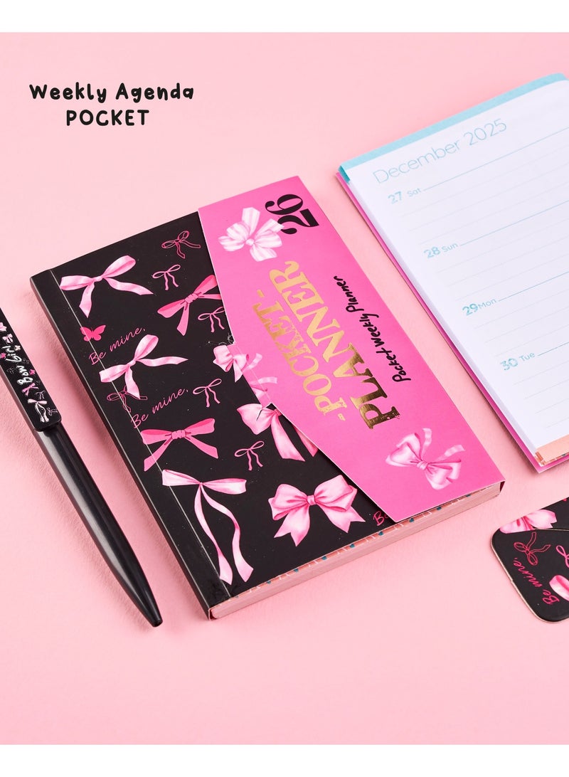 Mofakera Calendar Pink Bow Daily Year Gift Box 2026 ( Agenda ) - Image 4