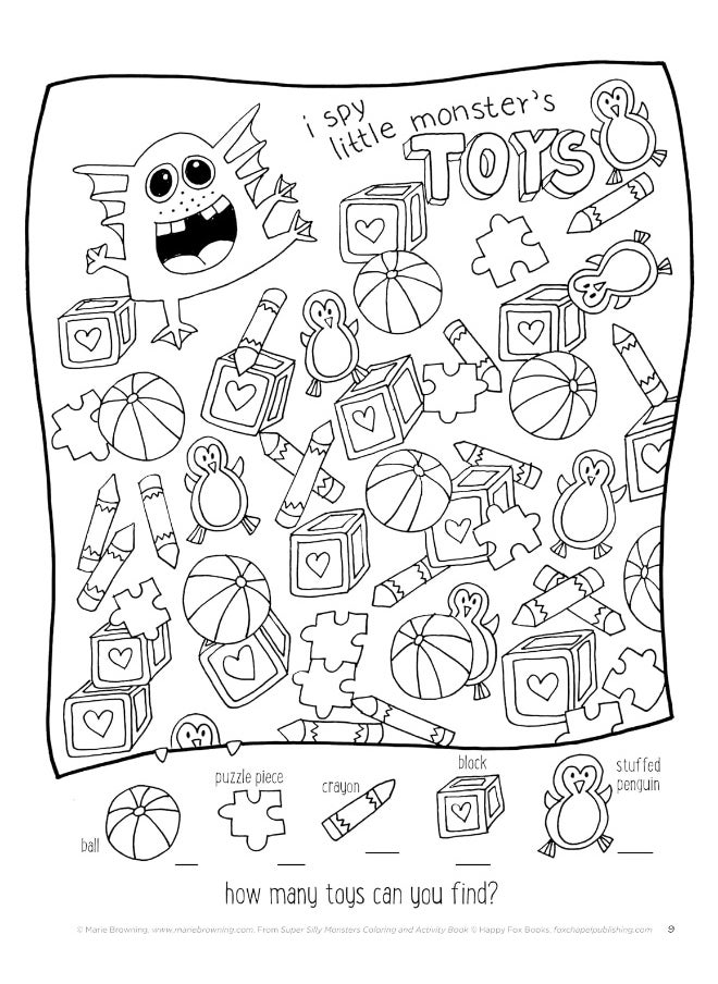 null - Super Silly Monsters Coloring and Activity Book: Coloring Pages, Word Search Puzzles, Seek and Finds, and Mazes - Image 1