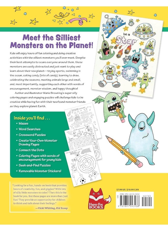 null - Super Silly Monsters Coloring and Activity Book: Coloring Pages, Word Search Puzzles, Seek and Finds, and Mazes - Image 1