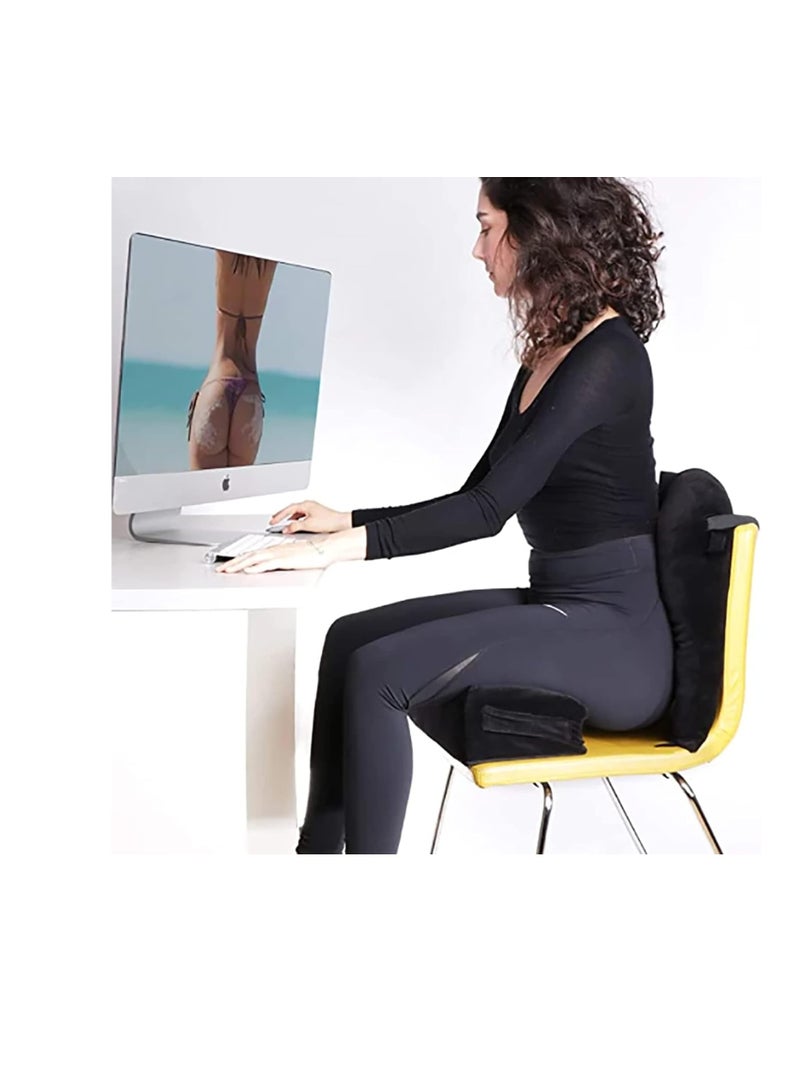 Portable BBL Pillow, Brazilian Butt Pillows for Sitting After Surgery with Drawstring Bag,Seat Pillows,Sit Better After Your Brazilian Butt Lift,Buttocks Support Cushions, Seat Cushion Pillow, Hip Raise Pillow, Leg Support for Car Office Computer Chair  - Image 3