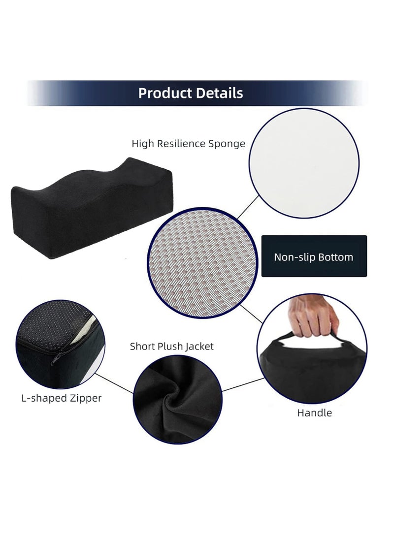Portable BBL Pillow, Brazilian Butt Pillows for Sitting After Surgery with Drawstring Bag,Seat Pillows,Sit Better After Your Brazilian Butt Lift,Buttocks Support Cushions, Seat Cushion Pillow, Hip Raise Pillow, Leg Support for Car Office Computer Chair  - Image 5