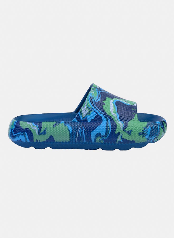 CUBS CUBS Blue/Green Psychedelic Eva Virgo Boys/Men Slide  - Image 2