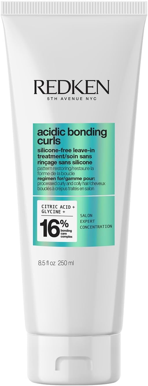 REDKEN Acidic Bonding Curls LeaveIn Treatment for Damaged Curly Coily Hair Restore Curl Pattern Heat Protection up to 230C 250ml