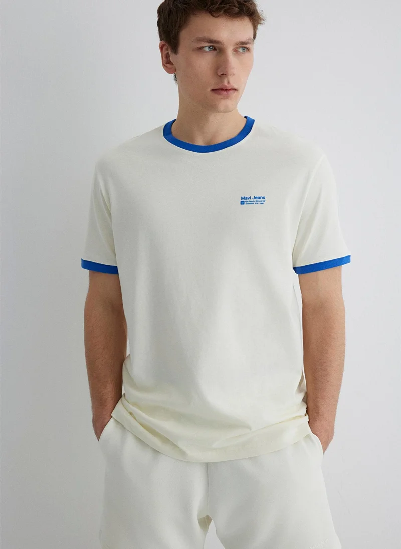 MAVI Printed Ecru T-Shirt