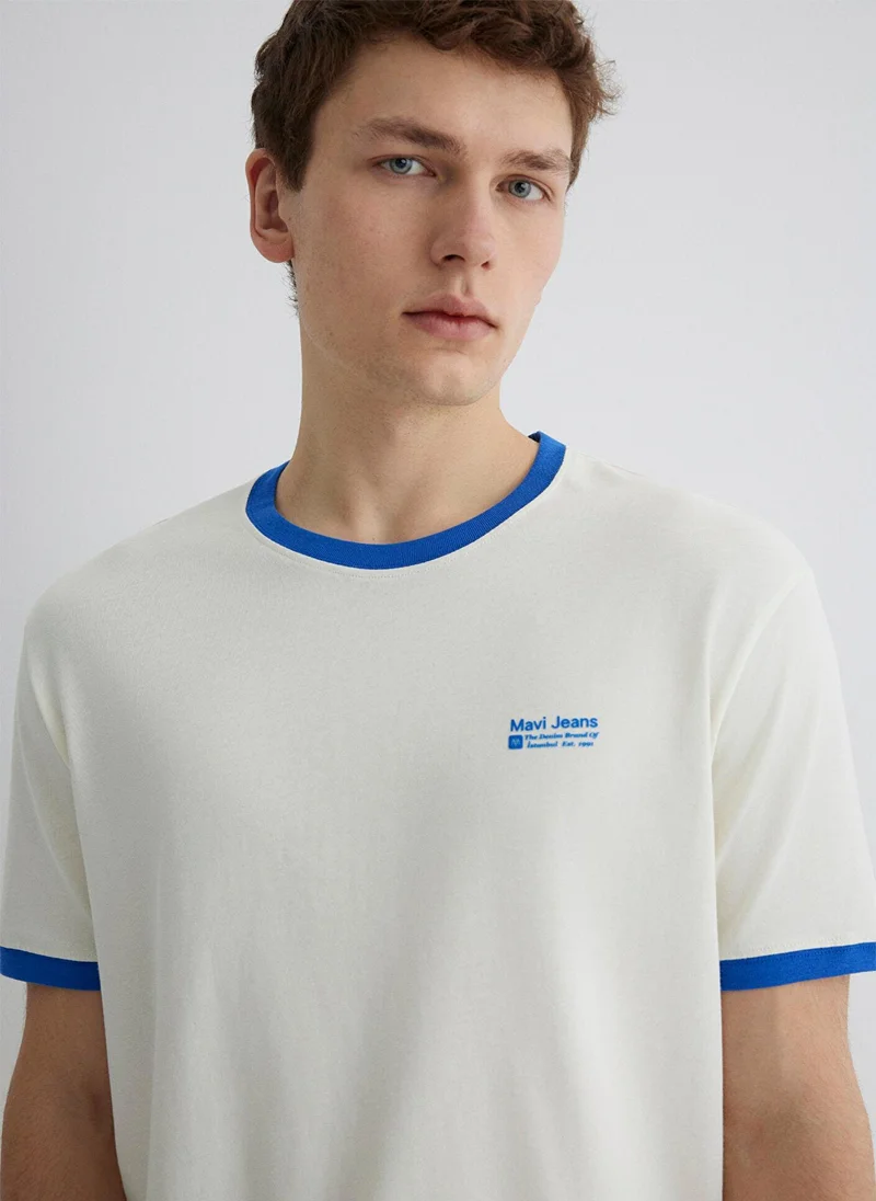 MAVI Printed Ecru T-Shirt