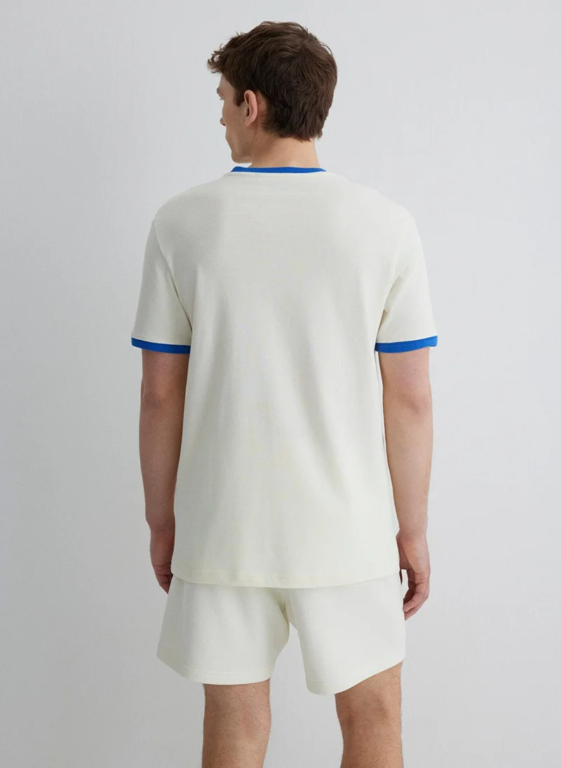 MAVI Printed Ecru T-Shirt