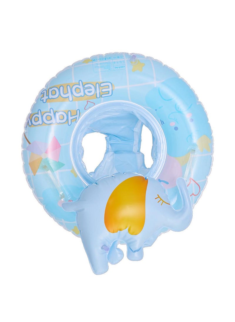 Y&D Baby Swimming Float Ring with Seat, Inflatable Children Waist Float Ring, Baby Free Swimming Ring, Safe and Durable, Pool Tool for The Age of 1-5 Years Kids,Blue-J 