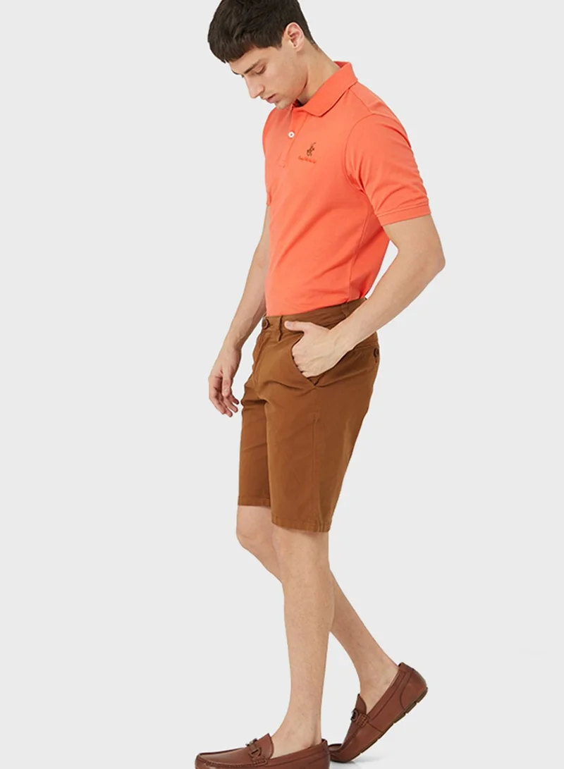 BEVERLY HILLS POLO CLUB  The Camper Garment Dyed Shorts for Men | Best Price UAE
