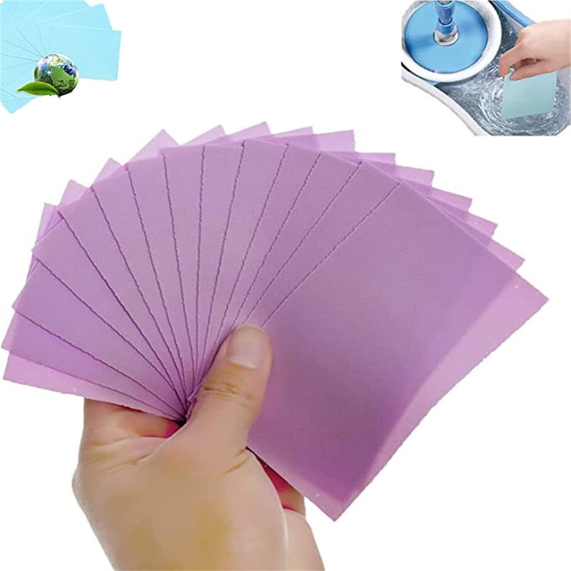 woobles Multifunctional Floor Cleaning Slice Nml, Multifunctional Floor Cleaner Ground Stain Remover, Floor Cleaning Tablets Sheets, Concentrated Soluble Cleaning Slice (60pcs, Purple) 60pcs Purple - Image 1