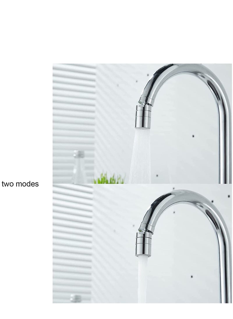 Kitchen Sink Faucet, Aerator Sprayer Attachment 360° Rotatable Head Replacement, Anti-Splash Tap Nozzle with 2 Modes Adjustment  - Image 3