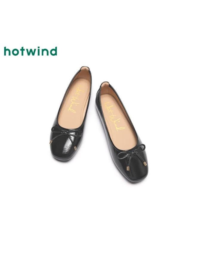 Hotwind Women's Spring Autumn French Square Toe Slip-on Soft Sole Flats Mall Same Style - Image 3
