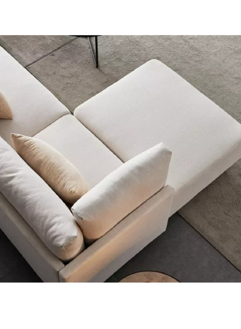 Ripple FURNITURE U Shape Luxury Sofa Set Modern Design Furniture Sectional Couch Living Room Sofa 6 Seaters Beige 360X75X70  - Image 4
