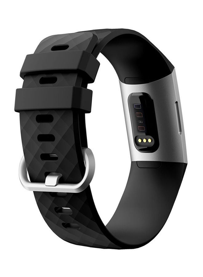 NIBEMINENT Replacement Strap Band For Fitbit Charge 3 Black  - Image 3