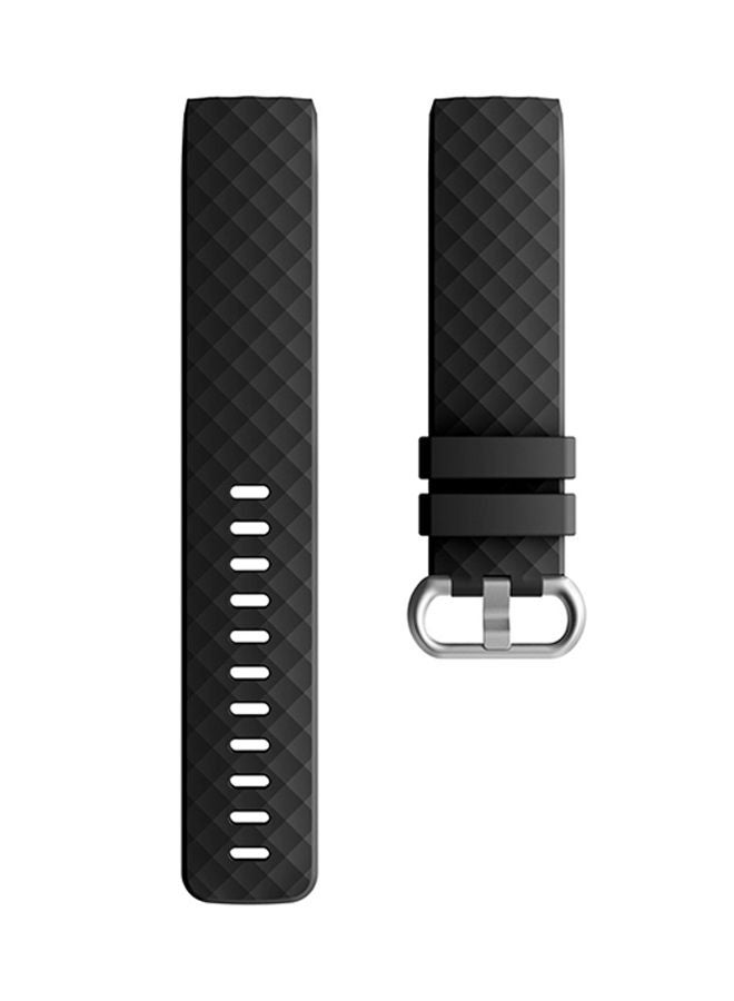 NIBEMINENT Replacement Strap Band For Fitbit Charge 3 Black  - Image 2