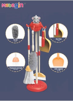 MEBEGIN 8 PCS Household Tools Cleaning Toys Play Set Pretend Play Set Educational Durable Housekeeping Broom, Dustpan, Mops, Pretend Household Gift for Toddlers Boys Girls  - Image 3