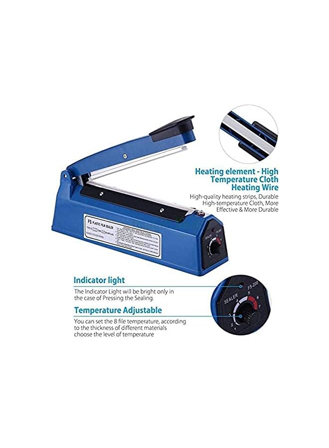SHOWAY Electric Manual Hand Impulse Heat Sealer Sealing Packaging Machine For Plastic Packet Pouch Bag Polybag Packing Kitchen Seal Package Poly (12"/30Cm) - Image 2