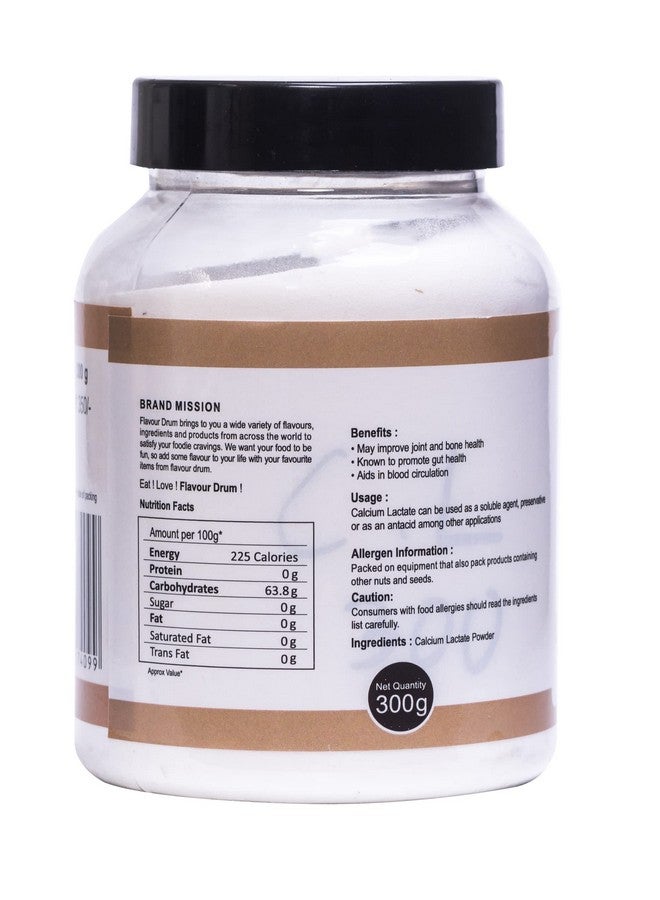 Flavour Drum Calcium Lactate Powder, 300 G | Preservative | Thickener | Improver | - Image 2