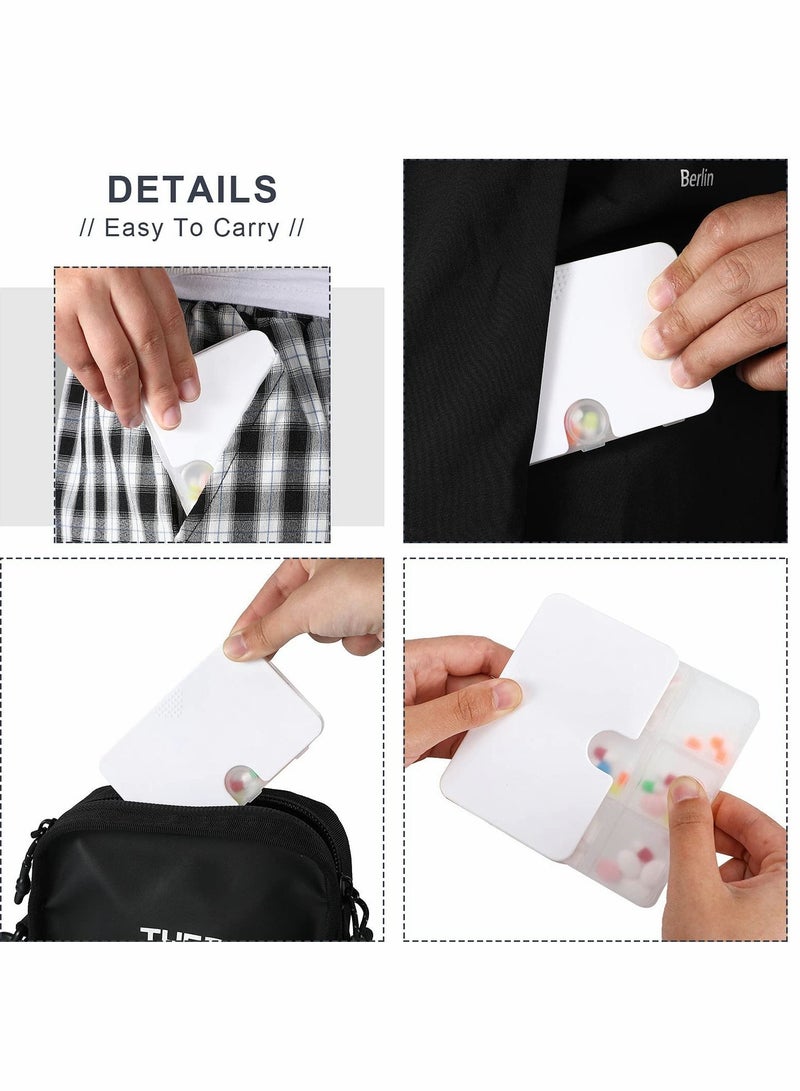 Y&D Pill Organizer 6 Compartments Travel Case Drawer Type Medicine Box Portable Box for 3 Colors (3pcs) - Image 3