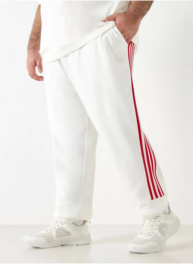 Kappa Kappa Striped Track Pants with Drawstring Closure and Pockets