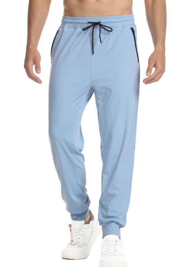 Surenow Men's Workout Athletic Pants Running Lightweight Lounge Gym Sweatpants for Men Track Casual Pant with Zipper Pockets - Image 3