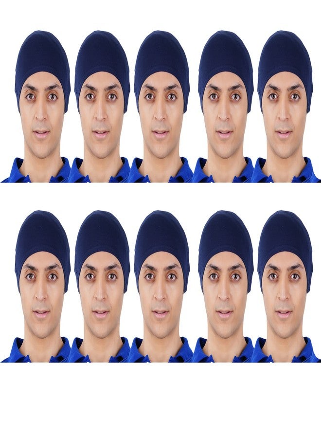 Pride Apparel Pure Cotton Helmet Skull Caps for Men and Women (10, Blue) - Image 2